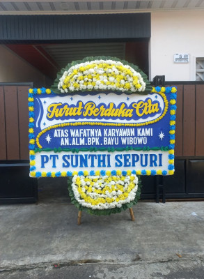 Papan Bunga Duka di Tanjungagung Raya